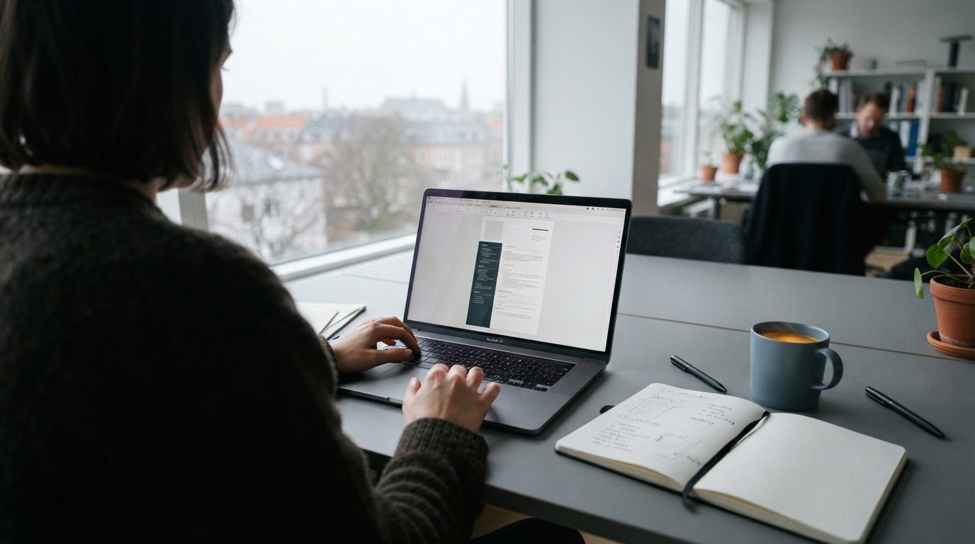 Stemningsbillede til guiden: CV layout: opbygning, længde og skrifttype, der er nem at læse
